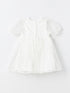 LC Waikiki Crew Neck Short Sleeve Lace Baby Girl Dress